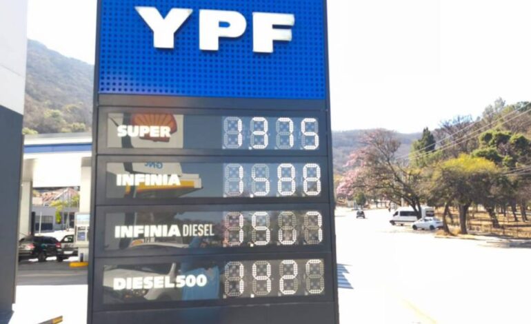 Precios de YPF en Salta cambian hasta tres veces al día