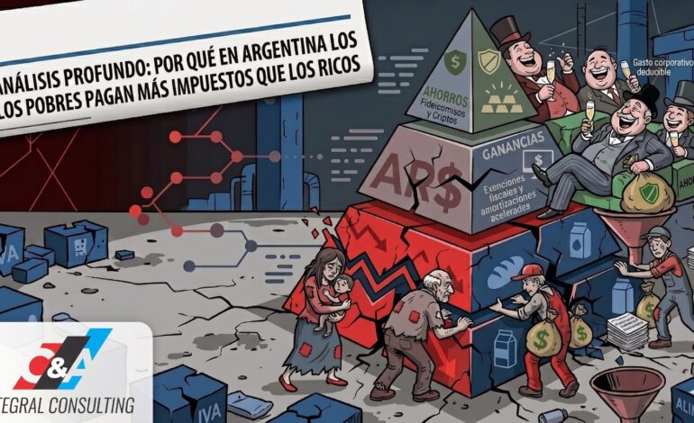 Los pobres pagan 12 puntos mas de impuestos que los ricos en Argentina, segun el International Tax Observatory