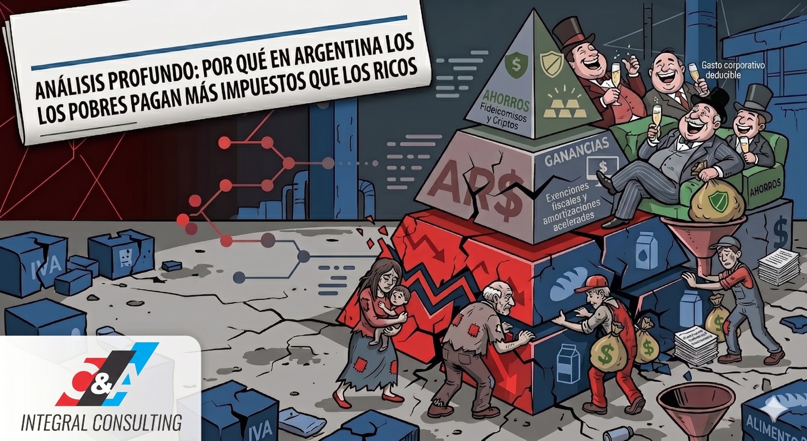 Los pobres pagan 12 puntos mas de impuestos que los ricos en Argentina, segun el International Tax Observatory
